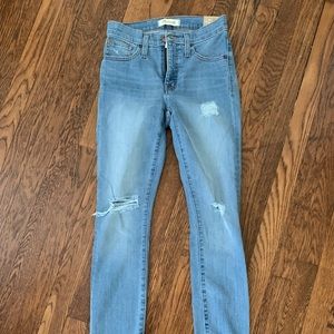 Madewell 9” high-rise skinny jeans